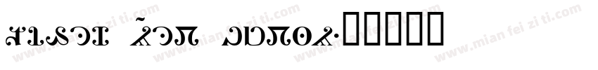 Times New Rowan字体转换